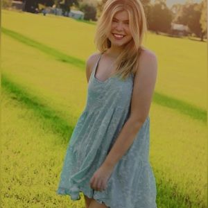 Super cute/trendy blue summer dress